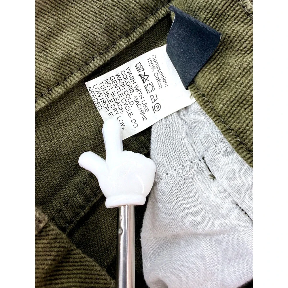 Dazy Olive Green Cotton High Rise Tapered Mom Jeans Sz M Utility Gorpcore‎ Y2K